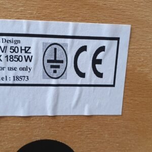 1850w Elektrinis Židinys su Medžio apdaila