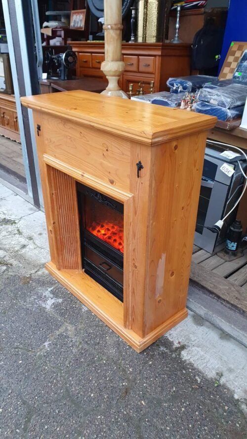 1850w Elektrinis Židinys su Medžio apdaila